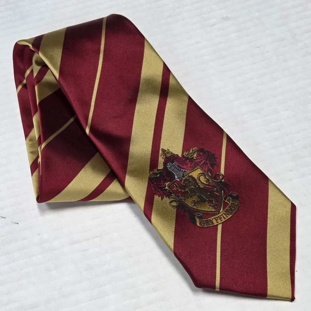 Harry Potter Gryffindor Crest Necktie, 100% Polyester, Warner Bros Entertainment